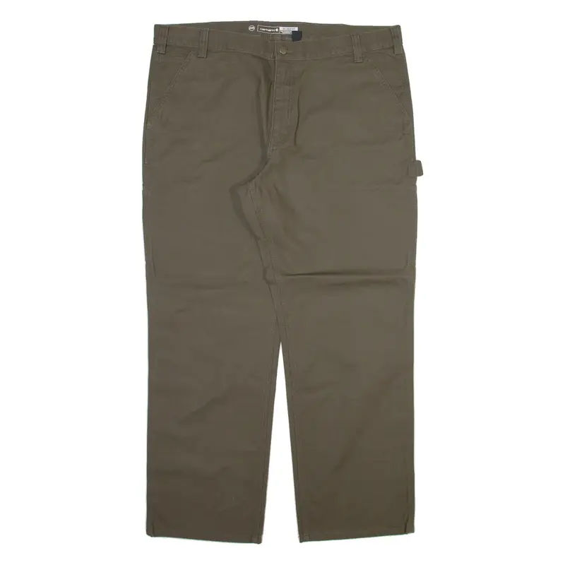 CARHARTT Carpenter Workwear Mens Trousers Grey Relaxed Straight W42 L32