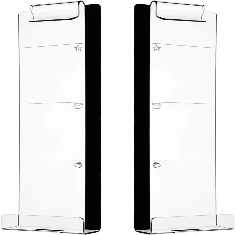 Clear Message Board With Clip, 2pcs Computer Display Message Board, Sticky Note Display Board For Work