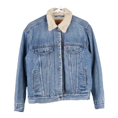 Levis Denim Jacket - Small Blue Cotton Blend | Size: small