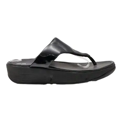 FITFLOP Flip Flop Sandals Black Synthetic Womens UK 8
