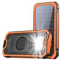20000mAh Solar Charger Power Bank, Portable Charger with Flashlight, Built-in Solar Panel and Bright Flashlight, Suitable for...