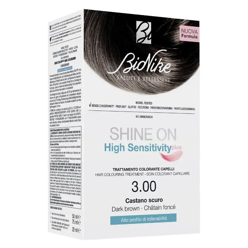 Bionike Shine On High Sensitivity Plus Hair Coloring Treatment 3.00 Dark Brown